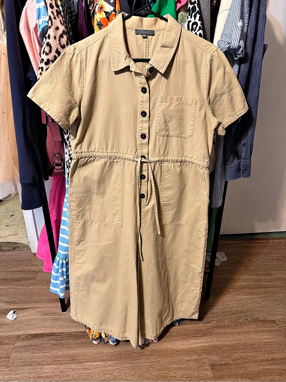 Miroh Utility Romper Brown Size Large